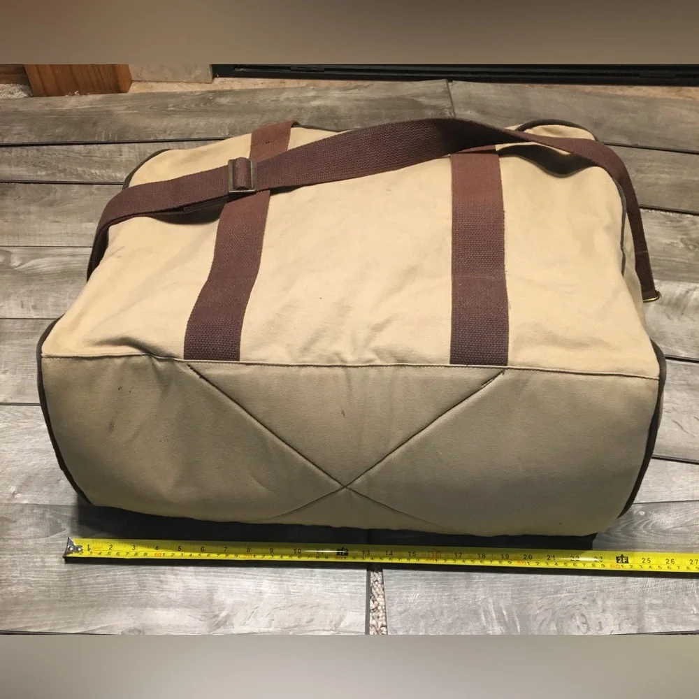 Duluth Pack Commuter Laptop Everyday Travel Briefcase Brown Leather Bag Business